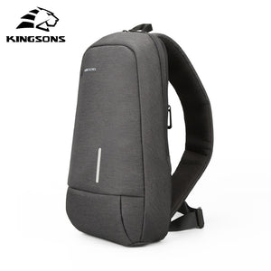 Kingsons 2019 New 3173-A  Leisure Travel Single Shoulder Backpack 7.9 inch Chest Backpack For Men Women Casual Crossbody Bag