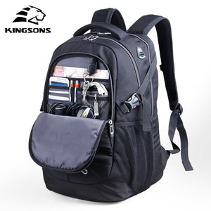 Kingsons Large Capacity Shockproo 15.6 inch Laptop Backpack  Wear-resistant Men Business Travel Backpack Student Backpack bag