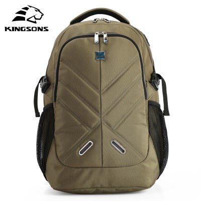 Kingsons Large Capacity Shockproo 15.6 inch Laptop Backpack  Wear-resistant Men Business Travel Backpack Student Backpack bag