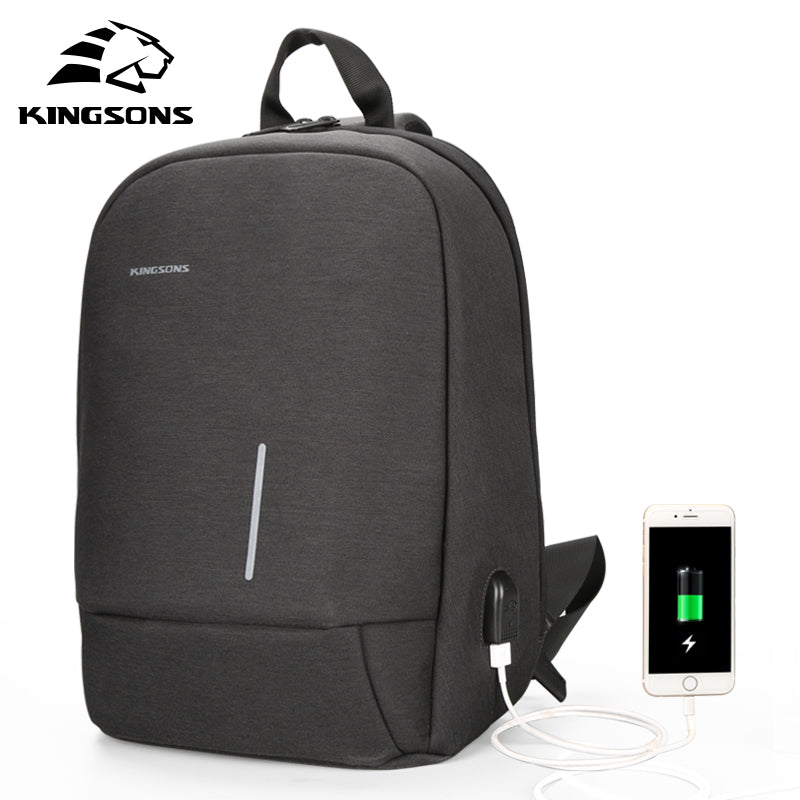 Kingsons 13.3 inch High Quality Chest Backpack For Men Women Casual Crossbody School Bag Casual Style Travel Business Backpack