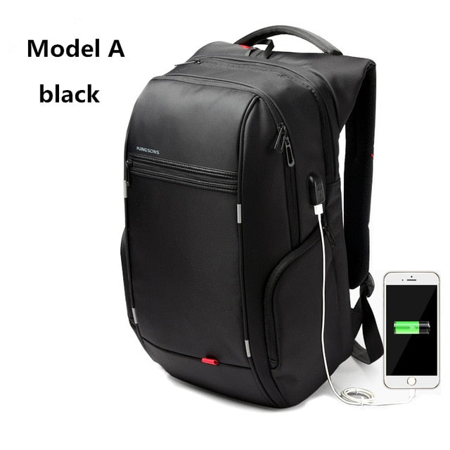 Kingsons 13.3 15.6 17.3 inch Men Women's Multi-function Laptop Backpack Business Leisure Travel School Bags Backpack