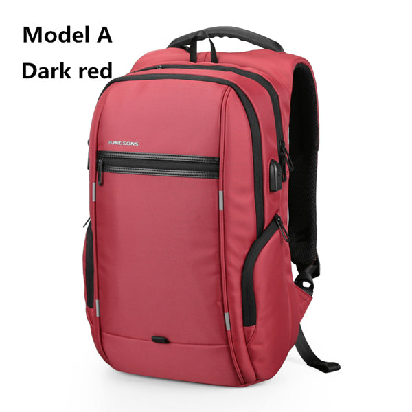 Kingsons 13.3 15.6 17.3 inch Men Women's Multi-function Laptop Backpack Business Leisure Travel School Bags Backpack