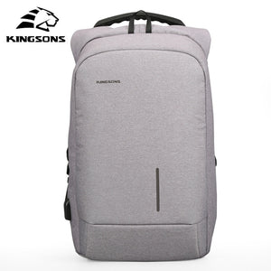 Kingsons New Arrivals 13 15.6 inches Men Laptop Backpack Large Capacity  Backpack Casual Style Bag Water Repellent Backpack Bags