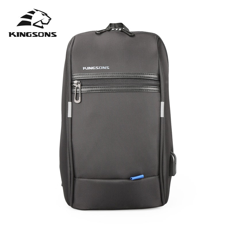 Kingsons KS3174w 10.1 inch Chest Backpack For Men Women Casual Crossbody Bag Leisure Travel Single Shoulder Backpack