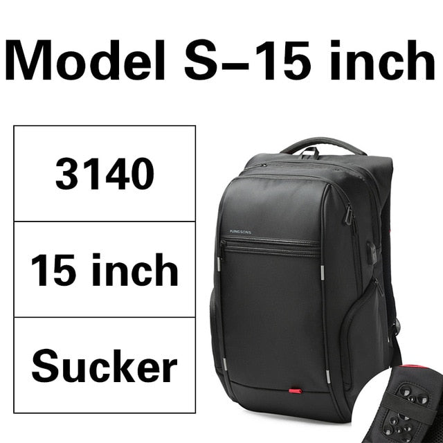 Kingsons KS3140W 13.3 15.6  17.3 inch Men Women's Multi-function Laptop Backpack Business Leisure Travel School Bags Backpack